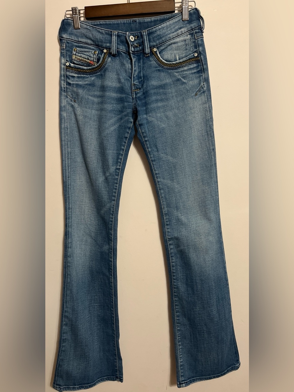 Diesel Women's Light Blue Flare Jeans